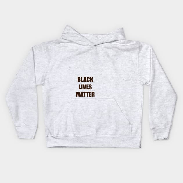 Black Lives Matter (SOLID) Kids Hoodie by the323shop